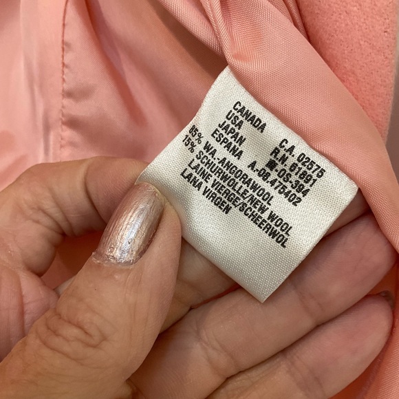Escada Blazer, Soft Peach Pink, Angora Wool, Size 6 / 38, Great Condition! - Picture 14 of 15